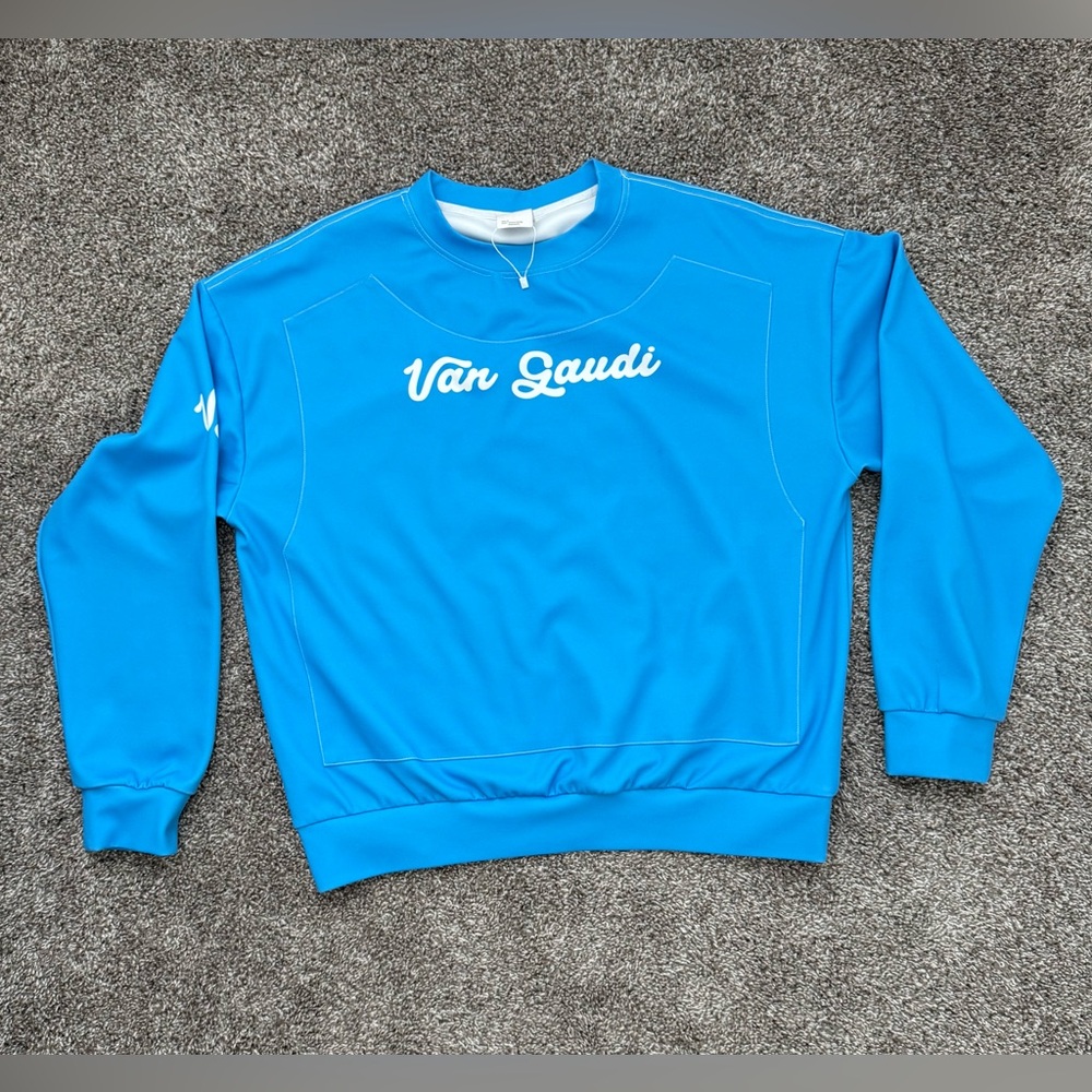 Men's Crewneck Sweater - Vibrant Blue